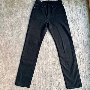 Levi’s 501 straight jeans. Size 26. Black. New without tags